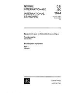 IEC 60268-1 Ed. 2.0 b:1985