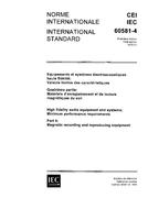 IEC 60581-4 Ed. 1.0 b:1979