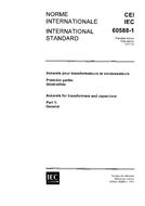IEC 60588-1 Ed. 1.0 b:1977