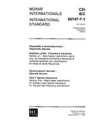 IEC 60747-7-1 Ed. 1.0 b:1989