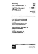 IEC 61020-3 Ed. 1.0 b:1991