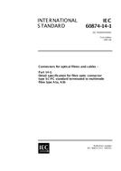 IEC 60874-14-1 Ed. 1.0 en:1997