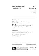 IEC 61029-2-8 Amd.1 Ed. 1.0 en:1999