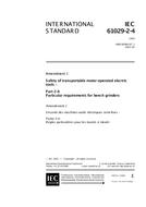 IEC 61029-2-4 Amd.1 Ed. 1.0 en:2001